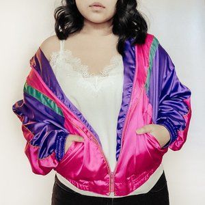 90s Retro Women's Bomber Jacket